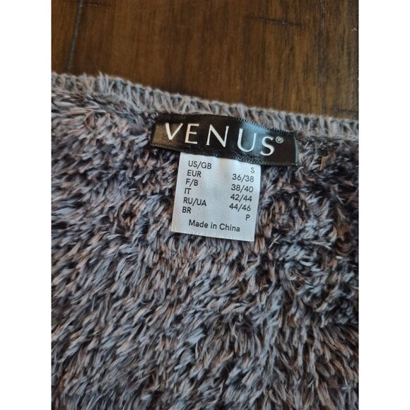 Venus Embroidered "Joy" Fuzzy Sweater Small - Picture 5 of 5